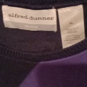 FINAL PRICE NWT alfred dunner black multicolored sweater PL